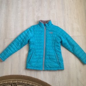 NORTH FACE REVERSIBLE MOSSBUD SWIRL JACKET